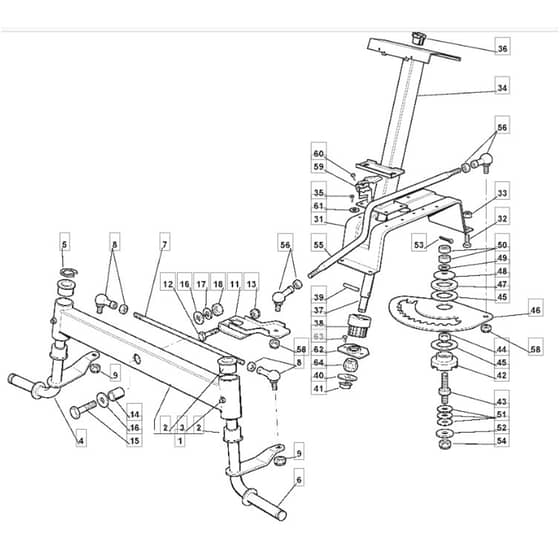 1636H - 2006 - 299961683/MOE - Mountfield Ride On Mower Steering Diagram
