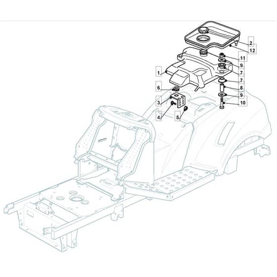 1636H - 2007 - 299964683/M7P - Mountfield Ride On Mower Fuel Tank Diagram