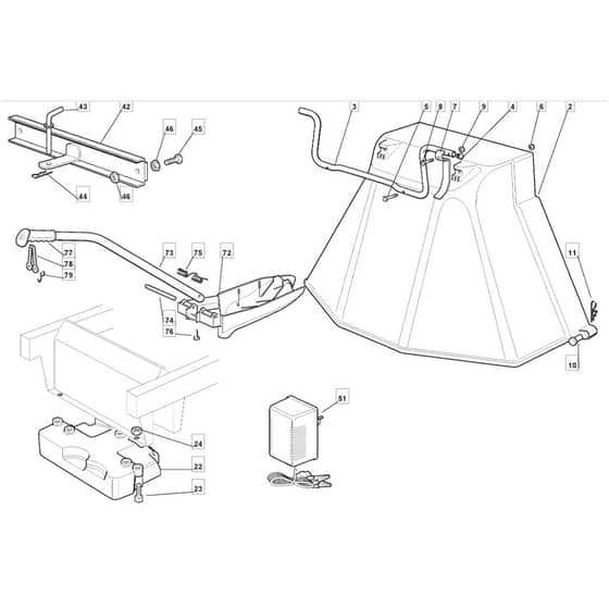 1636M - 2006 - 299951683/MO6 - Mountfield Ride On Mower Options Diagram