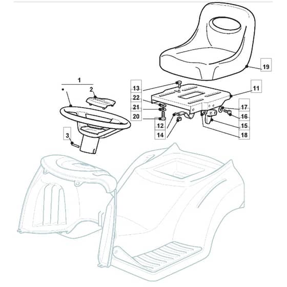 1636M - 2006 - 299951683/MOE - Mountfield Ride On Mower Seat Diagram