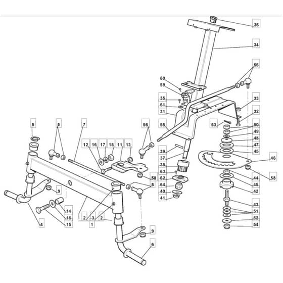 1636M - 2006 - 299951683/MOE - Mountfield Ride On Mower Steering Diagram