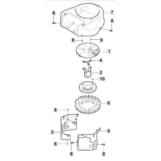 1638H Twin - 2020 - 2T2610683/M20 - Mountfield Ride On Mower Cooling Equipment Diagram