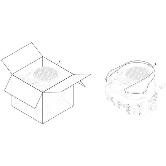 1638H Twin - 2022-2023 - 2T2630483/M22 - Mountfield Ride On Mower Engine Cover Diagram