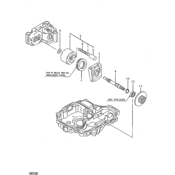 1640H - 2002 - 13-2654-12 - Mountfield Ride On Mower Starter Motor Diagram