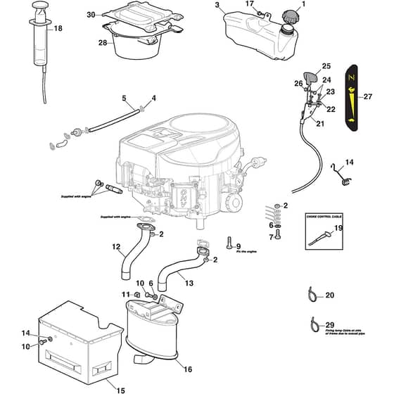 1643H-SD Twin - 2022 - 2T1220483/M22 - Mountfield Ride On Mower Engine Diagram