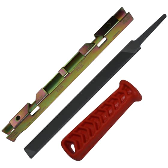 Flat File & Depth Gauge For Saw Chain Rakers
