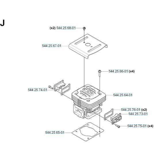 Husqvarna 170 BF - 20061000001-20084000000 Cylinder