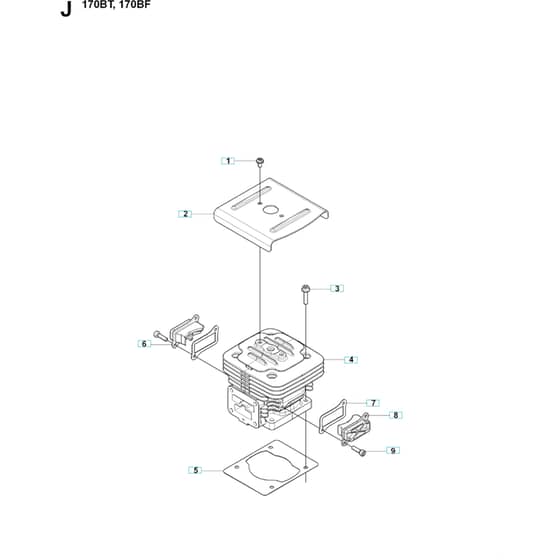 Husqvarna 170 BF - 20084000001-Current Cylinder