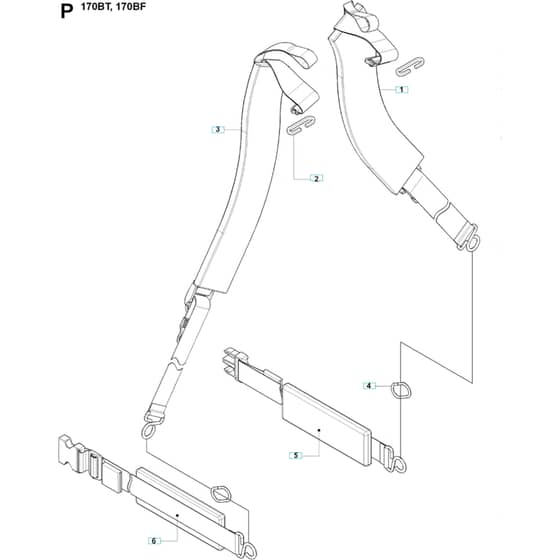 Husqvarna 170 BF - 20084000001-Current Harness