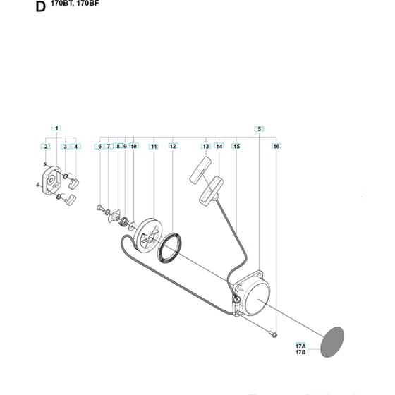 Husqvarna 170 BF - 20084000001-Current Starter