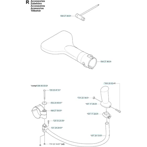 Husqvarna 170 BT - 20061000001-20084000000 Accessories