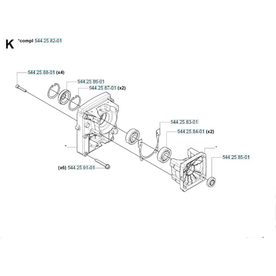 Husqvarna 170 BT - 20061000001-20084000000 Crankcase