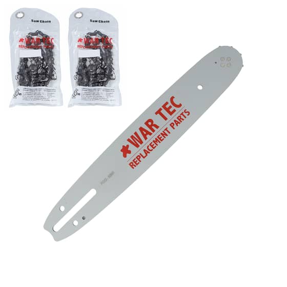 WAR TEC 12" - Guide Bar 3/8" LP - 050" - 120SDEA041 - (A041) & 2 Chains