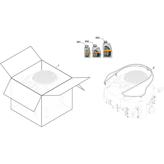 1738H - 2025 - 2T0830483/M25 - Mountfield Ride On Mower Engine Cover Diagram