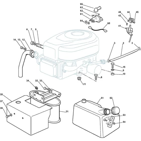 1740H - 2003 - 299941633/MOU - Mountfield Ride On Mower B&S Engine Diagram