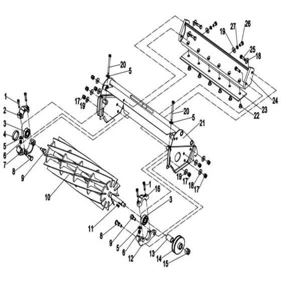 Cobra 17CX10B - 17" 10 Blade Cassette Fortis17B May 2023 Main Diagram