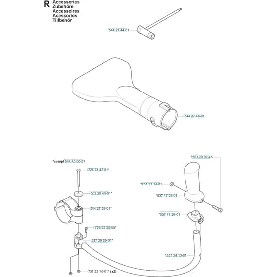 Husqvarna 180 BF - 20080500001-20084000000 Accessories