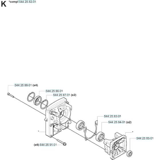 Husqvarna 180 BF - 20080500001-20084000000 Crankcase