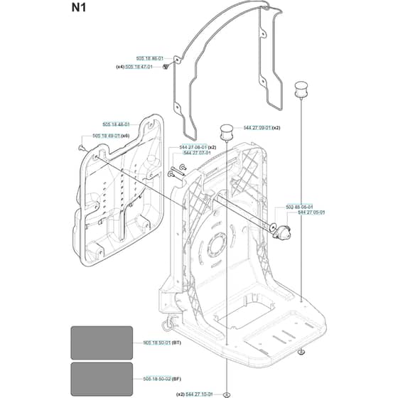 Husqvarna 180 BF - 20080500001-20084000000 Frame