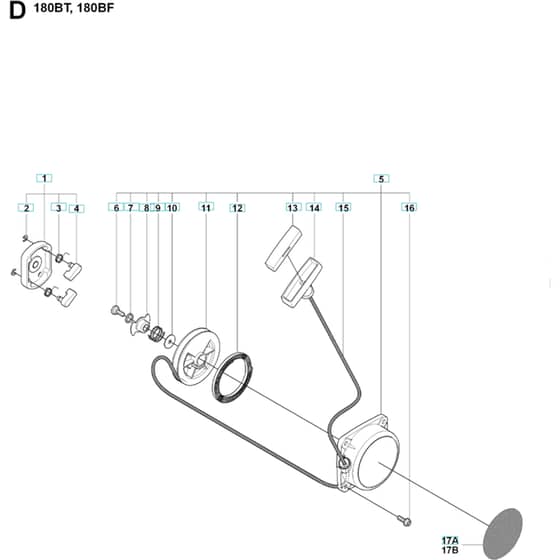 Husqvarna 180 BF - 20084000001-Current Starter