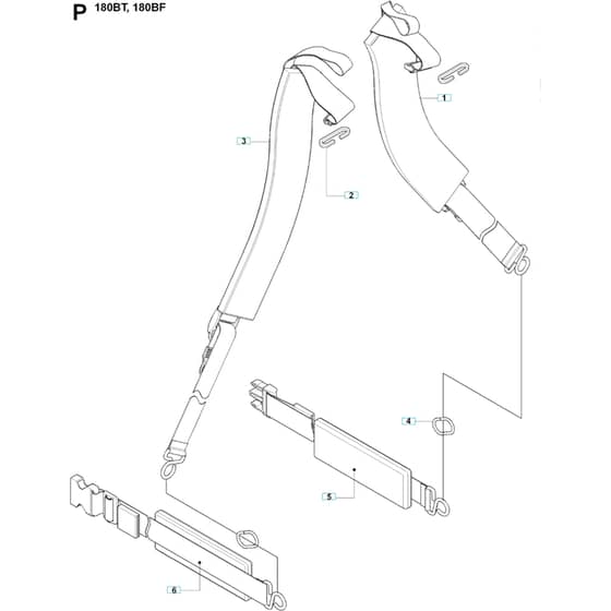 Husqvarna 180 BT - 20084000001-Current Harness