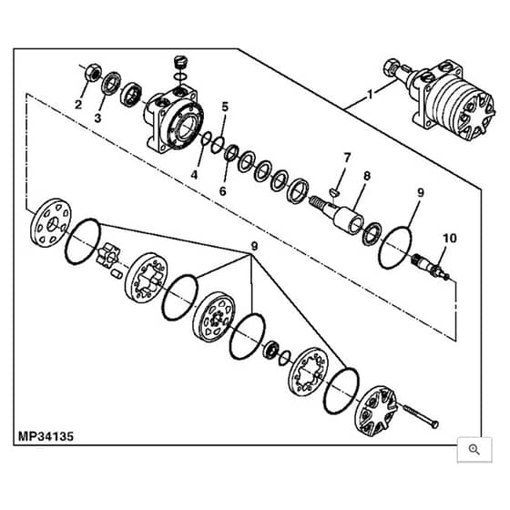 John Deere 1905 - PC9386 - Rear Wheel - ST501764