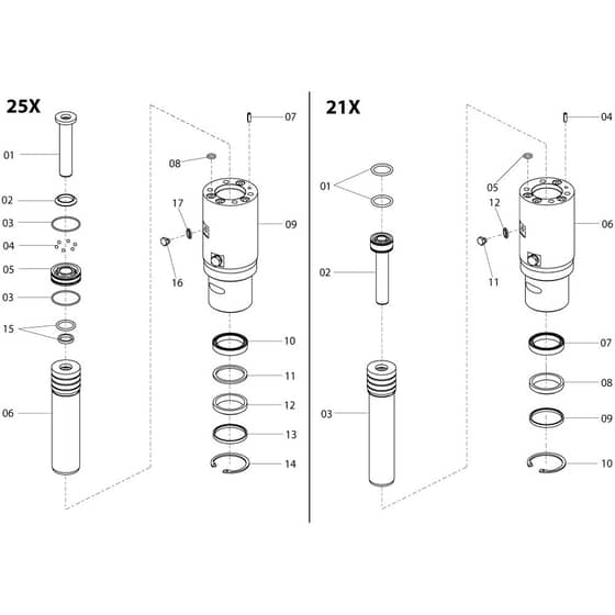 Belle 20-25X - Cylinder Assembly