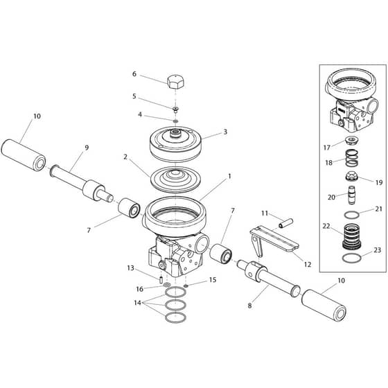 Belle 20-30 PAN - Top Cover Assembly