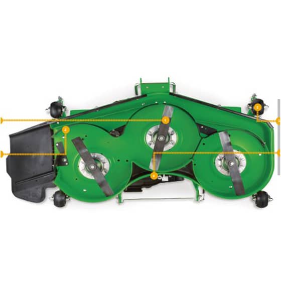 John Deere 2036R (GH200001- ) Mower Deck 60 IN - Quick Reference Guide
