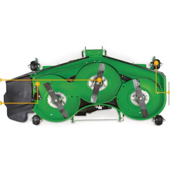 John Deere 2036R (GH200001- ) Mower Deck 72 IN - Quick Reference Guide