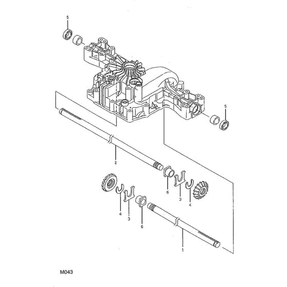 2048H - 2002 - 13-2655-12 - Mountfield Ride On Mower Axle Shaft Diagram