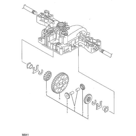 2048H - 2002 - 13-2655-12 - Mountfield Ride On Mower Differential Gear Diagram