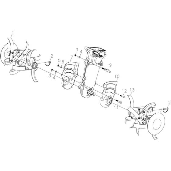 205 S - Bertolini Tiller Frame Diagram