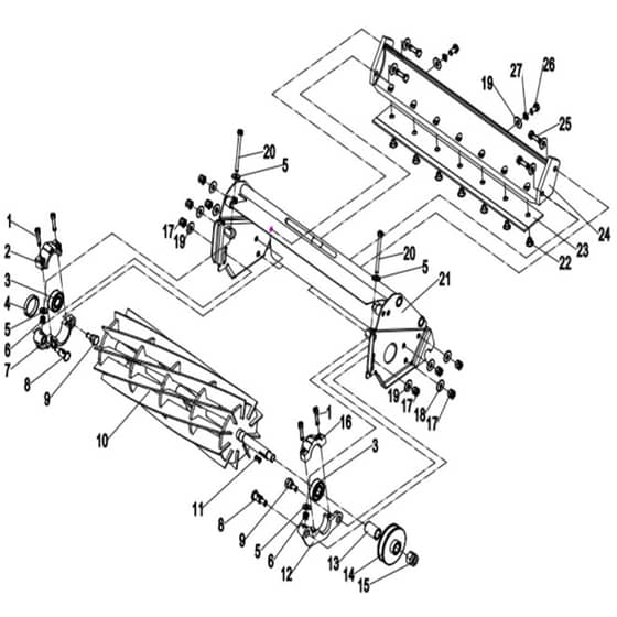 Cobra 20CX10B - 20" 10 Blade Cassette Fortis20B May 2023 Main Diagram