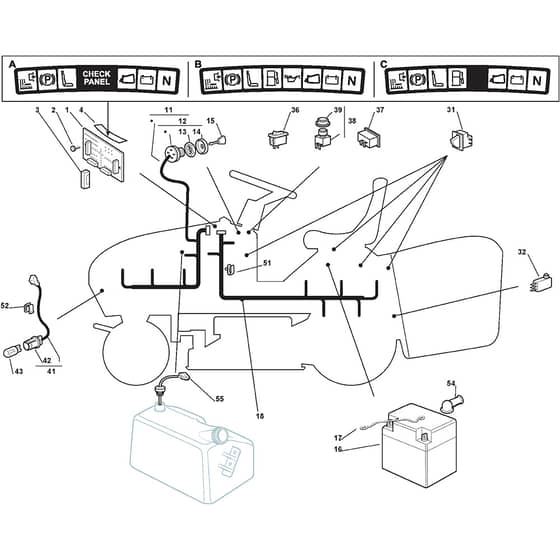 2248H - 2004-2005 - 299942233/MOU - Mountfield Ride On Mower Electric Equipment Diagram