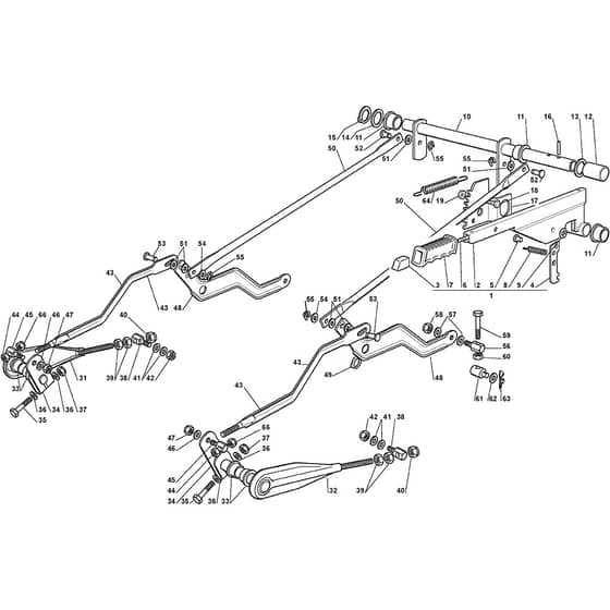 2248H - 2006 - 299942283/MO6 - Mountfield Ride On Mower Cutting plate lifting Diagram