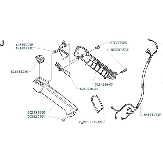 Husqvarna 225 B - 2001-Current - Handle / Controls