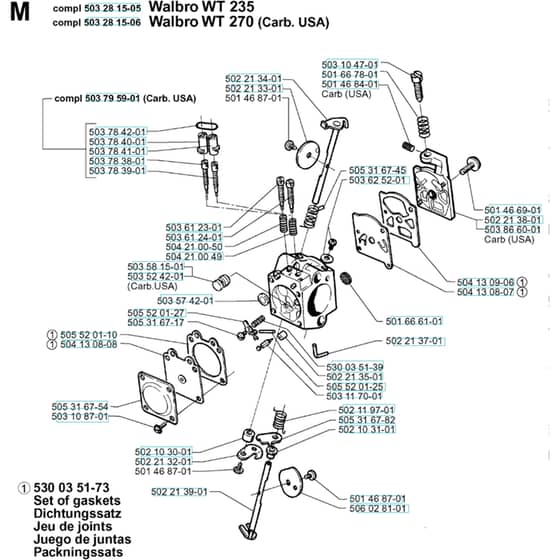 Husqvarna 225 BV - 1996-1997 - Carburetor Details