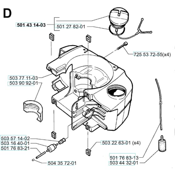 Husqvarna 225 BV - 1997-Current - Crankcase