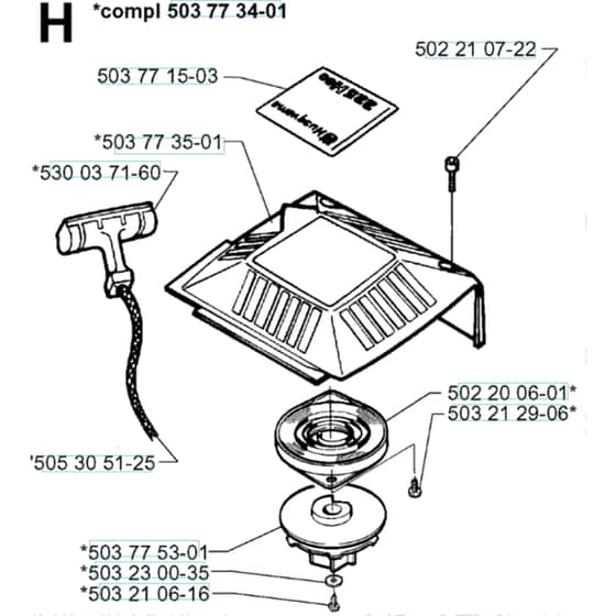 Husqvarna 225 HBV - 1996-1997 - Starter