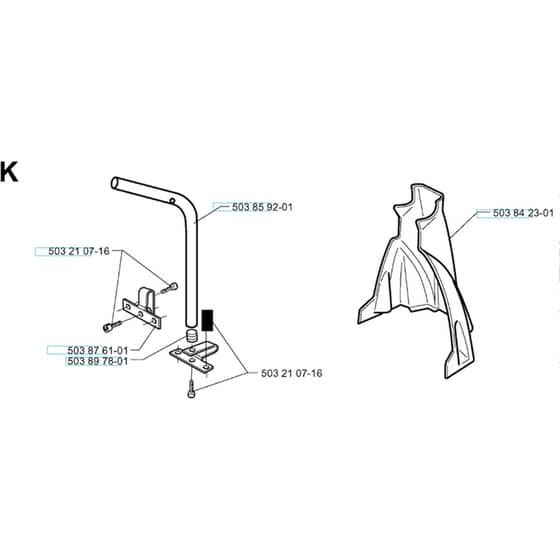 Husqvarna 225 HBV - 1997-2000 - Handle