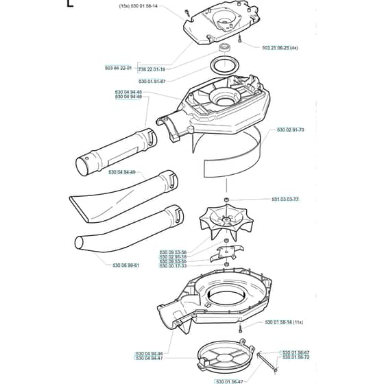 Husqvarna 225 HBV - 2000-Current - Fan