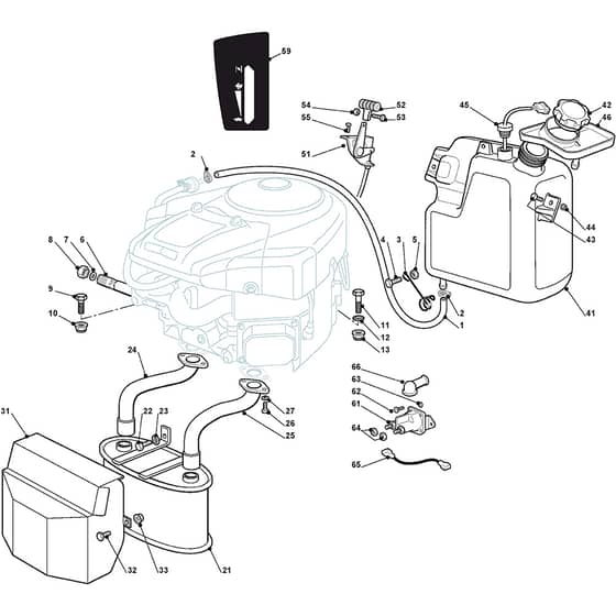 2348H 4WD - 2009 - 2T8786483/BM9 - Mountfield Ride On Mower B&S Engine Diagram