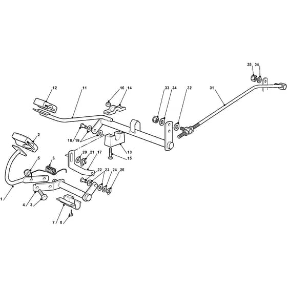 2348H 4WD - 2009 - 2T8786483/BM9 - Mountfield Ride On Mower Controls Diagram