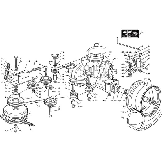 2448H - 2010 - 2T1515283/M10 - Mountfield Ride On Mower Clutch Diagram