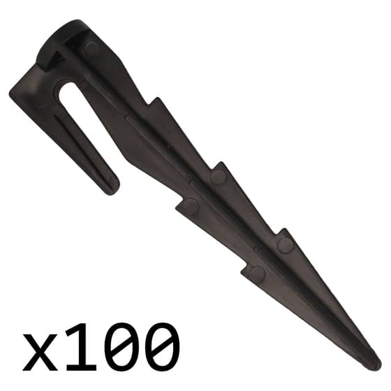 Genuine Grimsholm Green Premium Signal Cable Ground Spikes, Pack 100