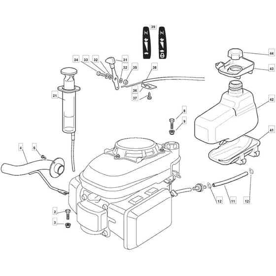 2500SV - 2011-2013 - 2T0313483/UM9 - Mountfield Ride On Mower Honda Engine Diagram