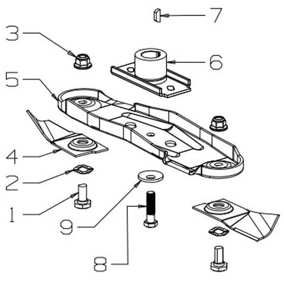 Masport 250ST - 465804 - Dec 2019 - 460mm Blade Assembly