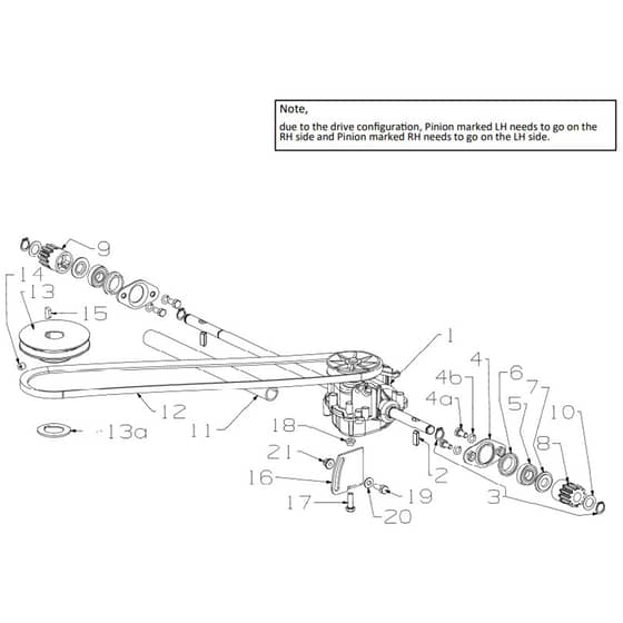 Masport 250ST - 465805 - Nov 2019 - Gearbox