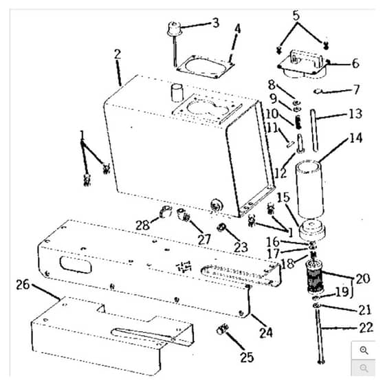 John Deere 2520 - PC1145 - Reservoir - ST110